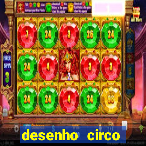 desenho circo digital para colorir